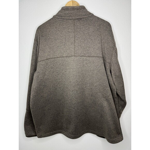 Avalanche Sweater Jacket Medium Brown Mock Neck Full Zip Pockets Mens Size XXL - Picture 10 of 14